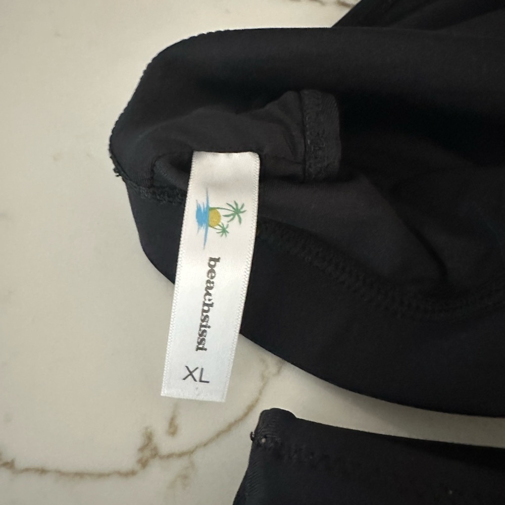 NWT-Beachsissi Black One Shoulder‎ Bikini-Size XL - Picture 5 of 8